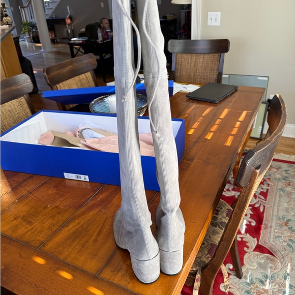 Gray Suede Tieland Stuart Weitzman Boots - Picture 3 of 3